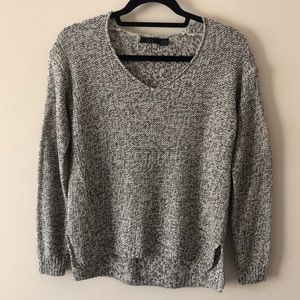 Nordstrom RDI V-Neck Sweater With Elbow Patches